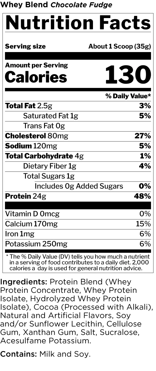 R1 WHEY BLEND CHOCOLATE FUDGE 5 LB